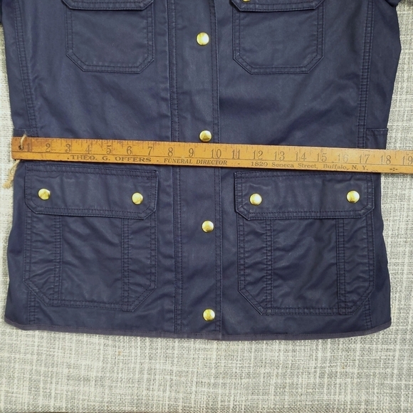J. CREW Downtown Field Jacket Military Utility Navy Blue Women’s S - Picture 11 of 16